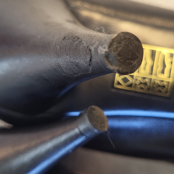 Prada Black Soft Leather Kitten Heels pointed toe pump SZ 7.5/38 leather insole - Picture 15 of 15